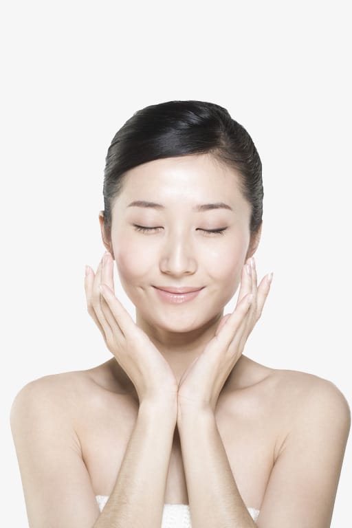 woman after mask with homemade honey mask