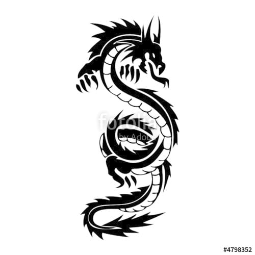 Simple design dragon tattoos