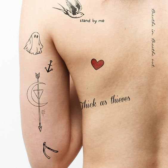 Hilary Duff Back Tattoo