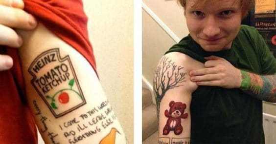 Ed sheeran 's Tattoo 