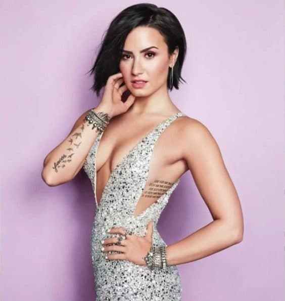 Demi Lovato Bird tattoo