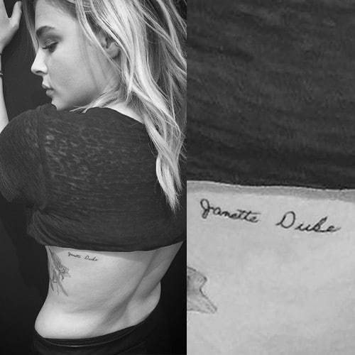 Chloe Grace Moretz Tattoo