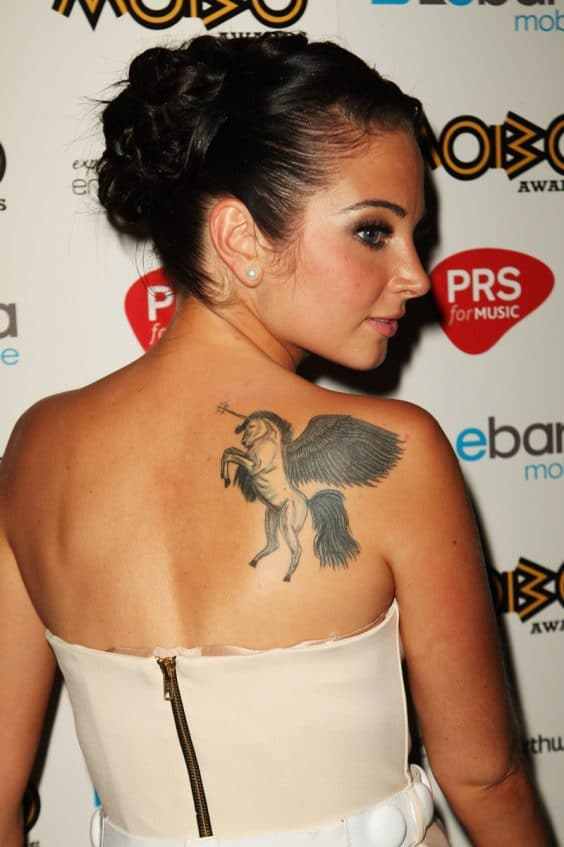 Tulisa unicorn Tattoo
