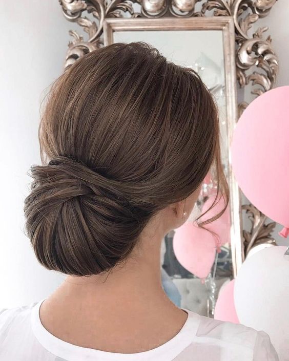 Long Hairstyles for Older Women : Elegant Chignon