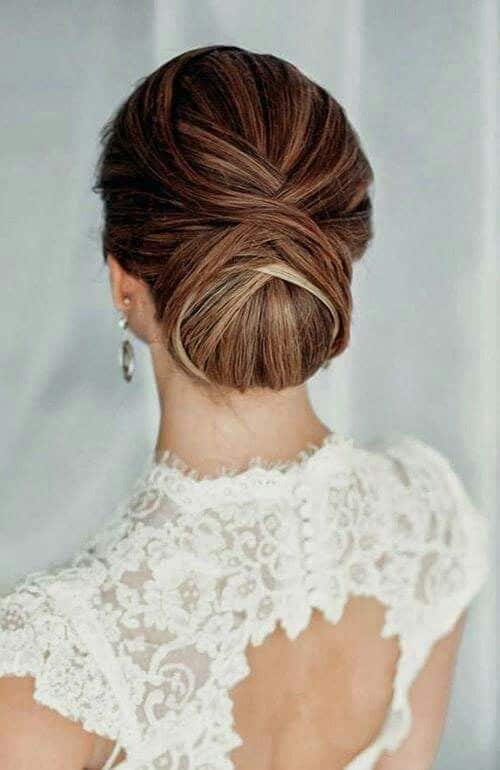 Cinnamon Roll Updo Hairstyle