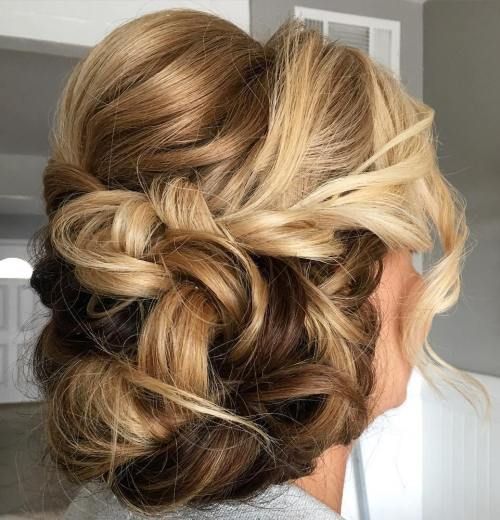 Interlocked Braids and Soft Bangs older woman hairstyle