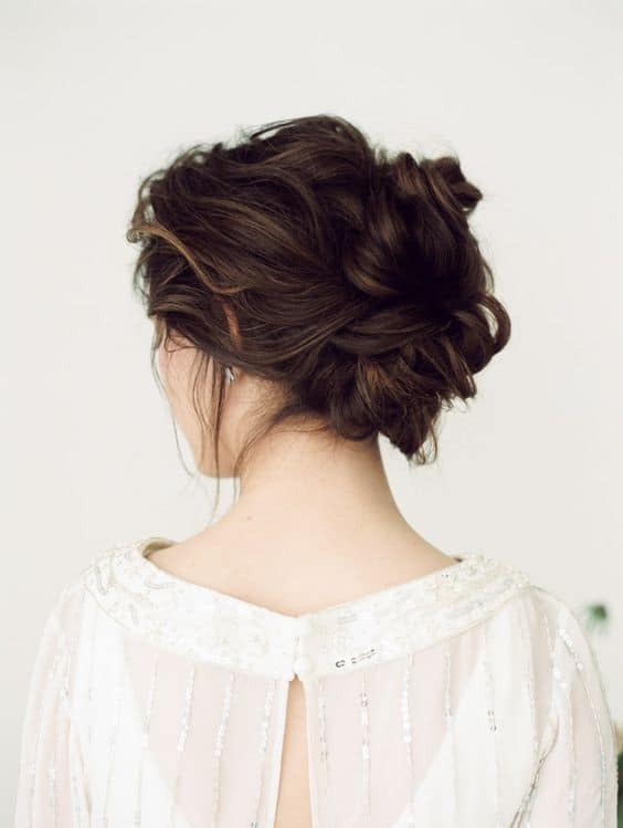 Loose Bun with Curls Long Hairstyles