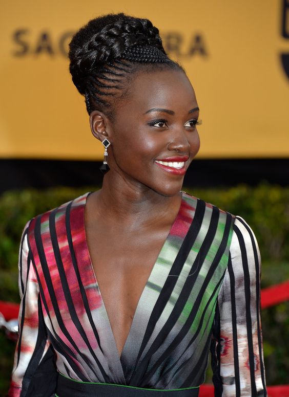 Twists and High Bun for Long Hairstyles