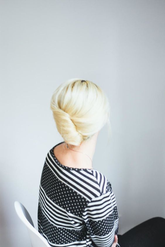 French Roll updo for long hair