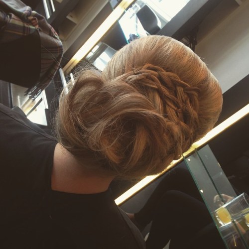 Low Bun and Braids Hairstyles for Older Women
