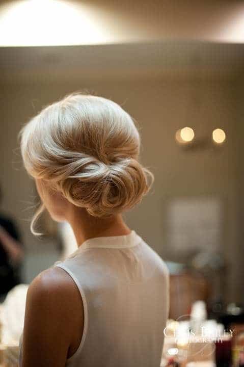Low Bun Long Hairstyles for Older Women
