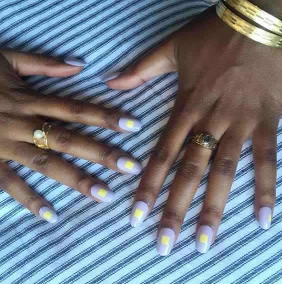 Square Minimalist Nail Art Ideas