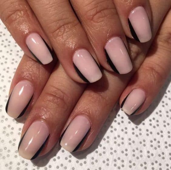 Black border nail