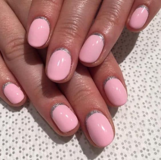 Shiny border on root nail