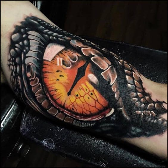 Dragon eye tattoo 