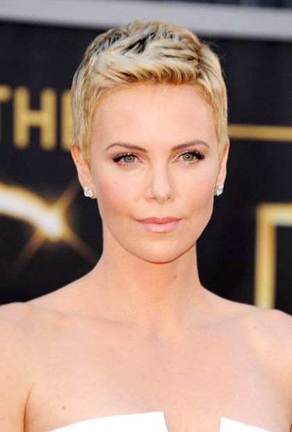 Charlize Theron’s crop  short hairstyles