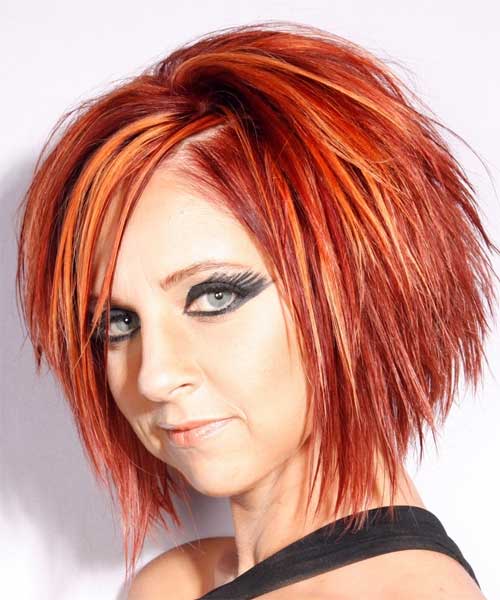 Red Choppy Bob  Alternative Hairstyles