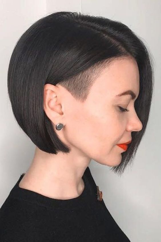 Alt Asymmetrical Bob Hair with One Side Shaved