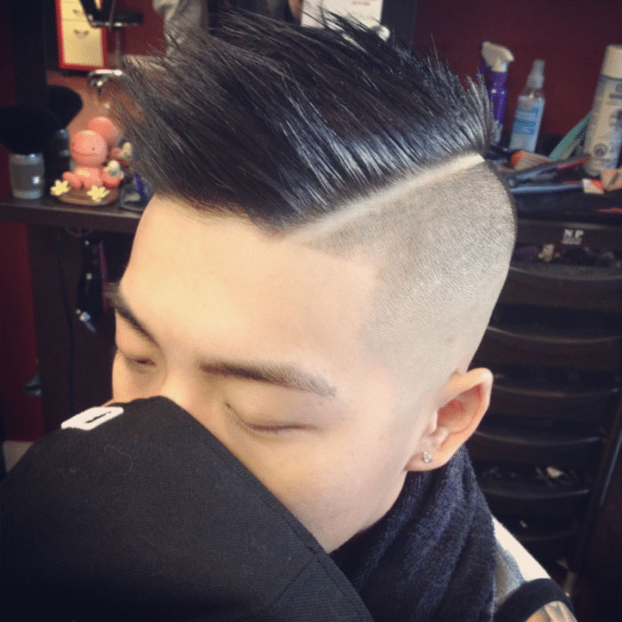 Short Mohawk Asianmen Hairstyle