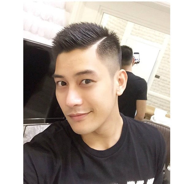 Short Blow Back Asian men haircut