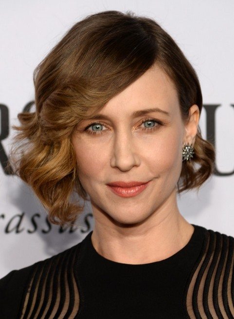 Asymmetrical Short Hairstyle with Curls