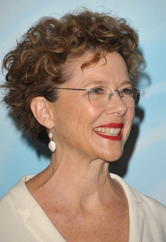 Razored Cut short curly hairstyles over 50