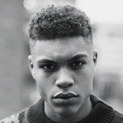 High and Tight Curly Hairstyle