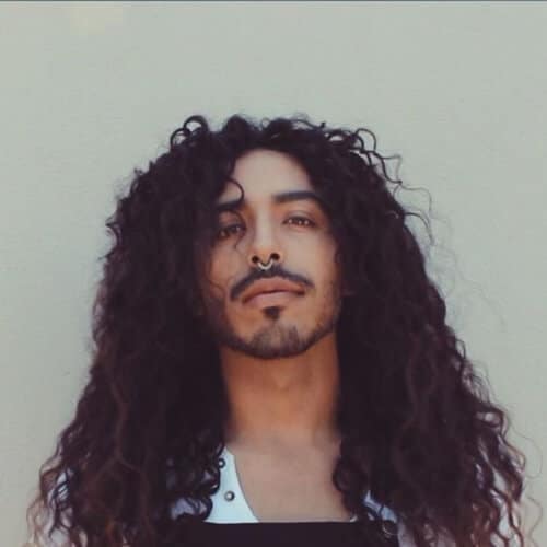 Long Curly Hairstyles for Black Men