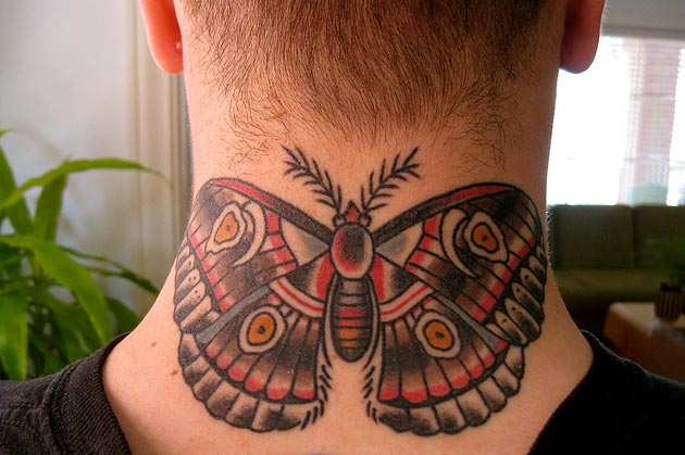 guy with tattoo Butterfly  