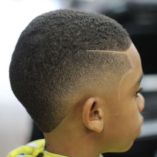 Black boys haircuts : Long Buzz cut