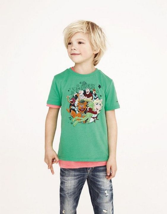 Boys Haircuts : Long Hairstyle with Side Parted Bangs