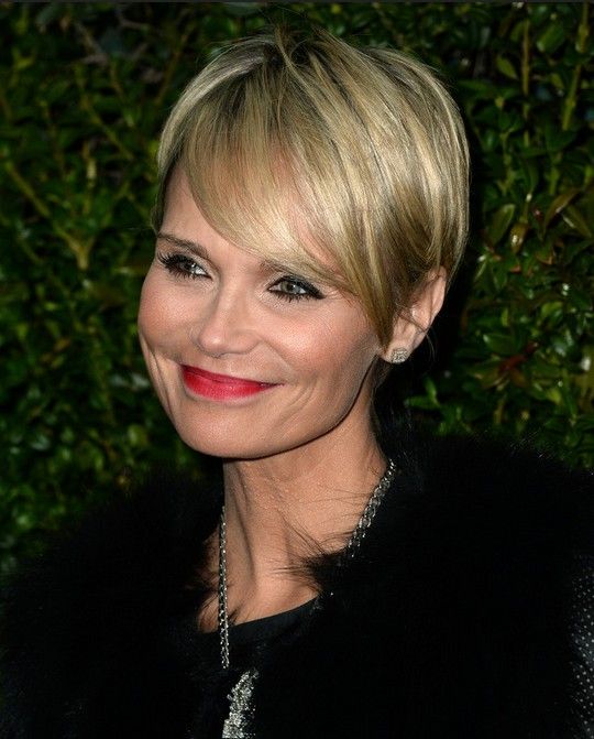 Kristin Chenoweth’s pixie with fringes