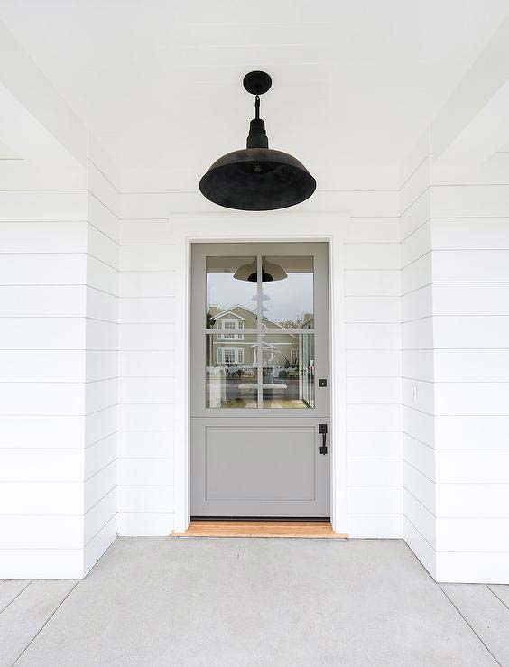 White House with gray front door