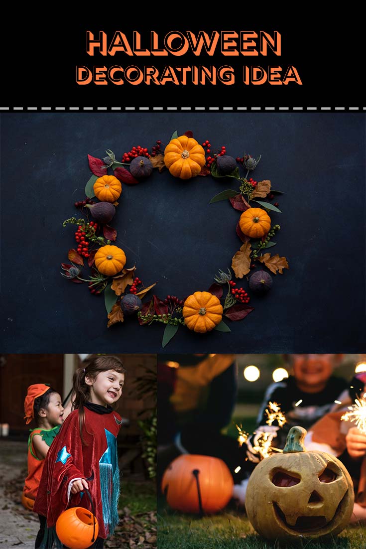 Halloween Decoration Ideas : Create a Pumpkin Wreathe