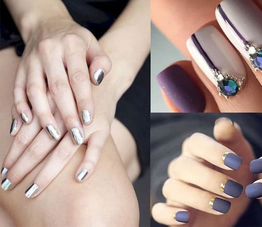 metallic nail art ideas