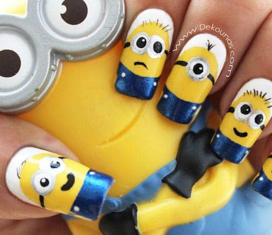 minion nail art