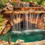 rock outdoor spa ideas