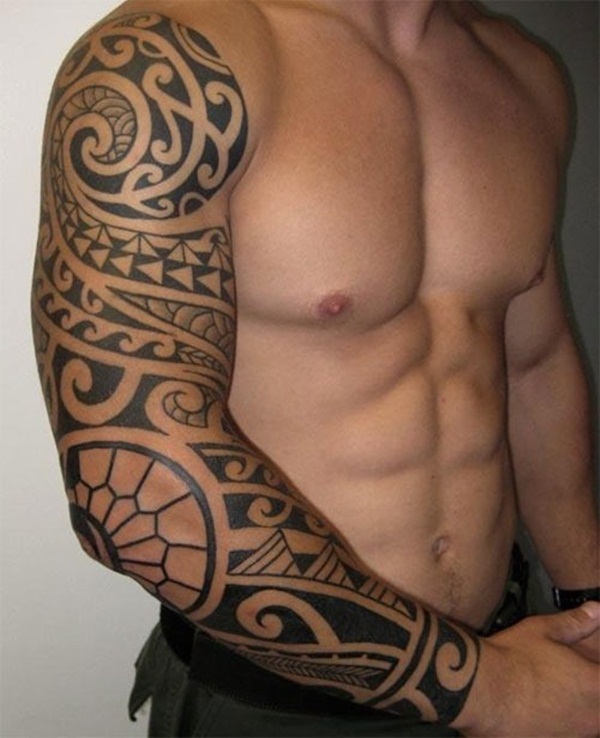 Spearhead and Ocean Polynesian Tattoos