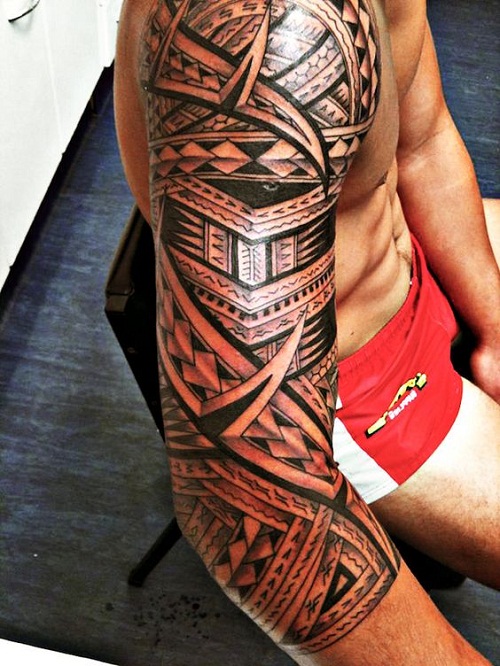 Spearhead and Shark Teeth Polynesian Tattoos
