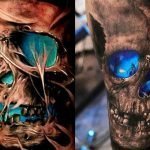 3D Skull Tattoo