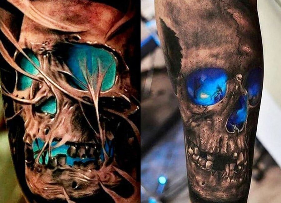 3D Skull Tattoo