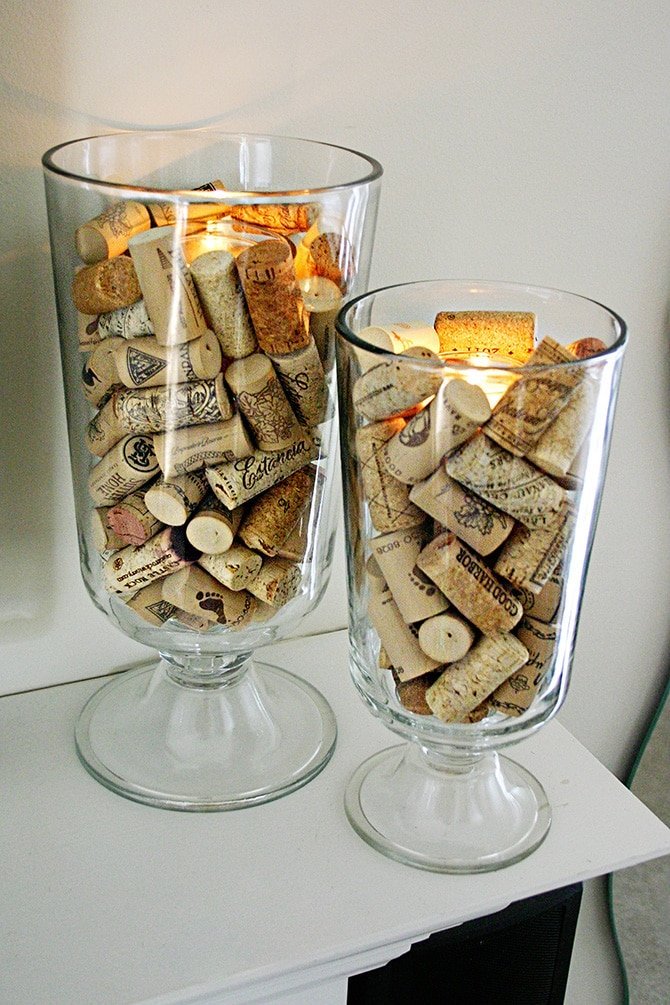 DIY Cork Candle Holder 