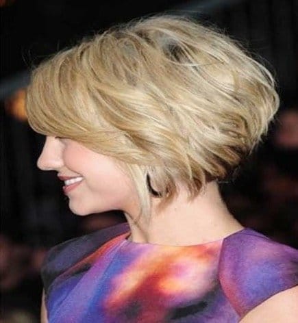 stacked Bob with thick bang