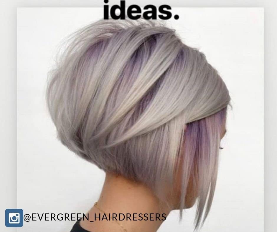 short hair with highlights