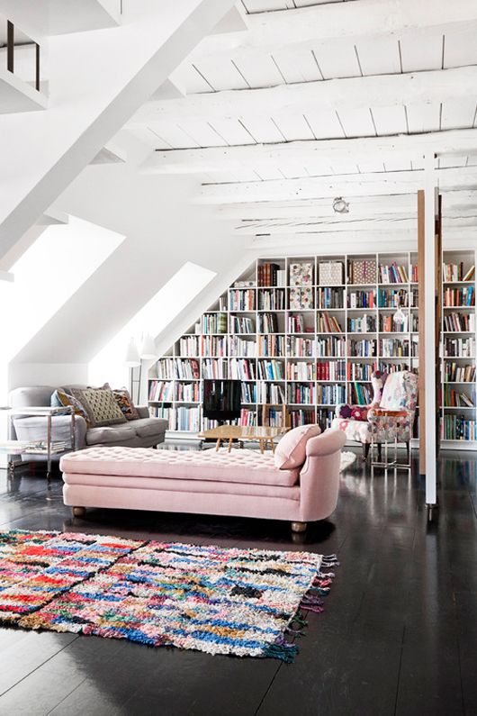 Home Library with Pastel accessories