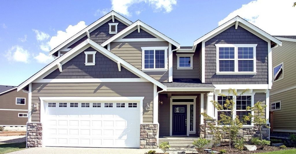 dark grey houses