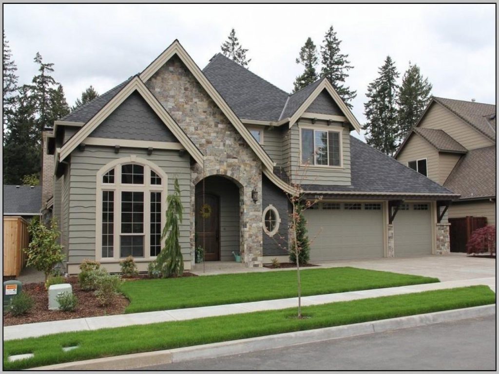 House Exterior Color : Apricot, White, Smoked grey