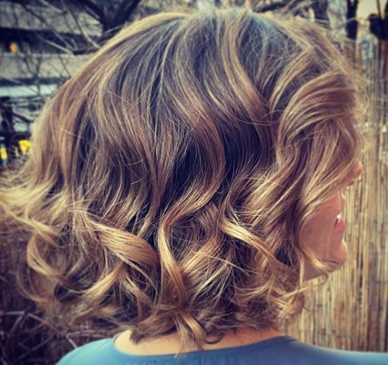 Wavy Thick Haircuts with Highlights
