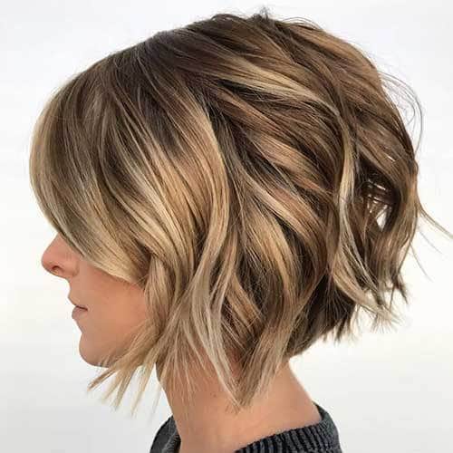 short hairstyles for thick hair layered short hair