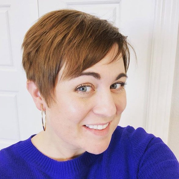 Long Feathered Coffee Brown Pixie